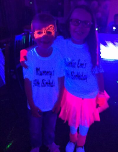 Glow in the dark party
